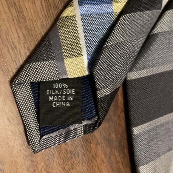Michael Kors MK TIE 100% Silk plaid blue green suit work formal - Picture 2 of 6